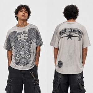 Apprime Double Sided Streetwear T-Shirt Men's Size XL Grunge Gothic Y2k Punk